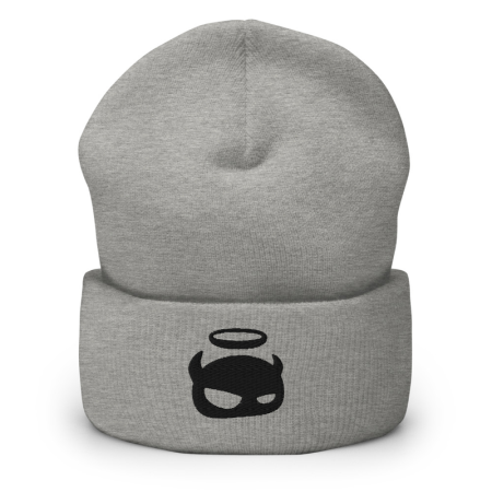 Grey/Black Cuffed Beanie image