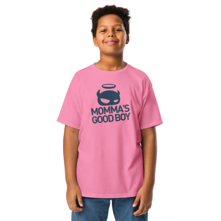 Pink/Dark Blue Youth Tee image