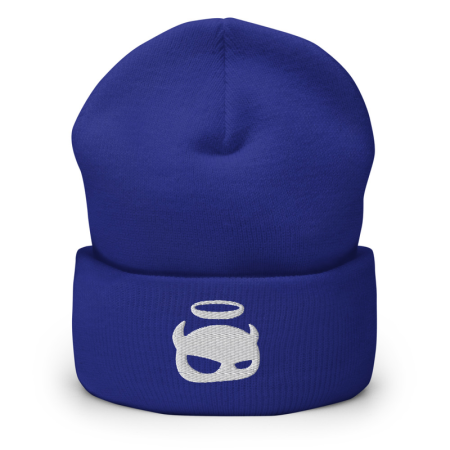 Blue/White Cuffed Beanie image