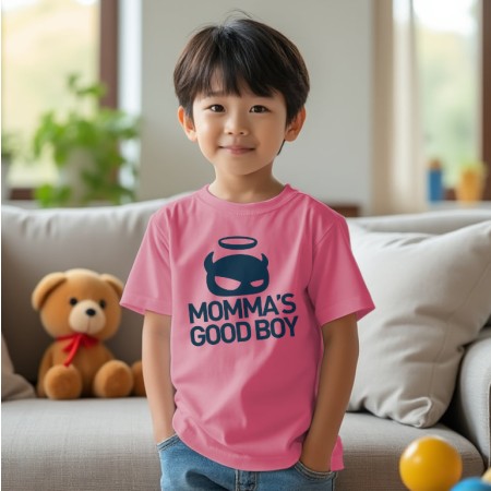 Pink/Dark Blue Youth Tee image