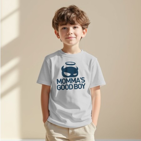 Light Grey/Dark Blue Youth Tee image