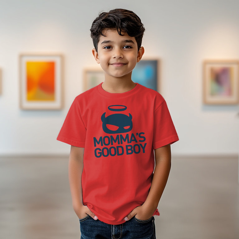 Red/Dark Blue Youth Tee image