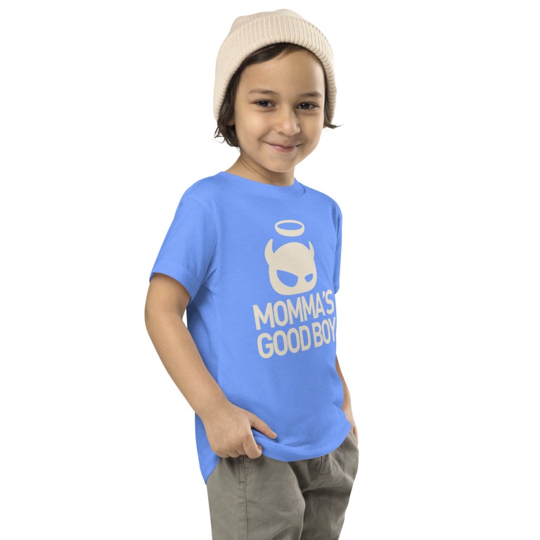 Blue/Natural Toddler Short Sleeve Tee image