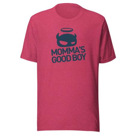 Raspberry/Navy Unisex t-shirt image