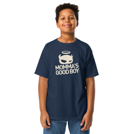 Navy/Natural Youth Tee image